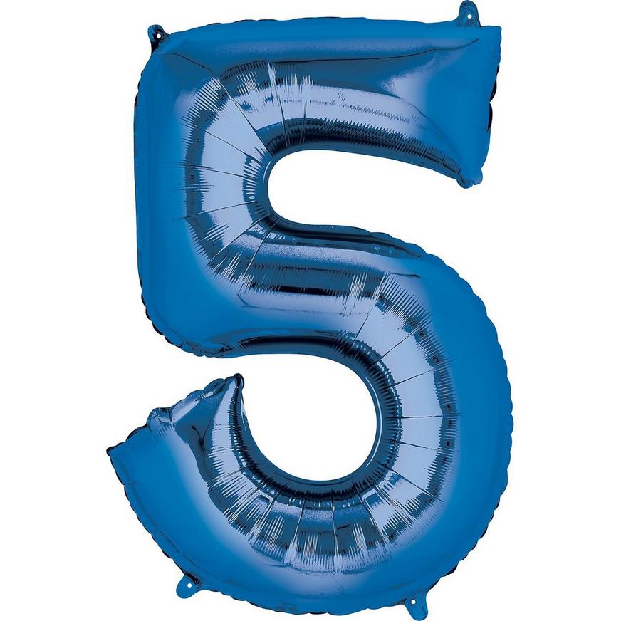 34in Blue Number Balloon (5)
